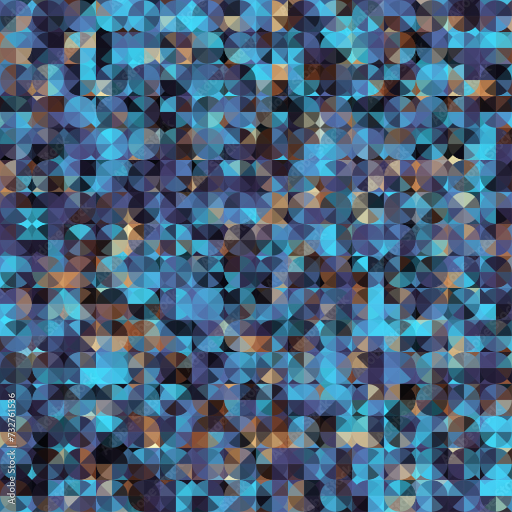 Poster Geometric abstract pattern. Halftone small dots pattern.