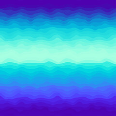 Wave pattern seamless abstract background. Stripes wave pattern teal and blue colors for summer vector design.