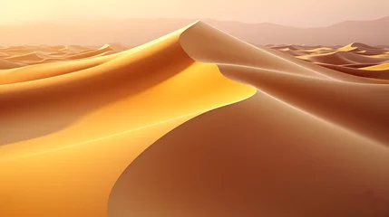 Foto op Plexiglas Desert background, desert landscape photography with golden sand dunes © ma
