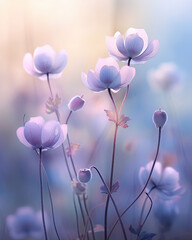 Stunning beautiful flower still life with stunning misty and vibrant colour and emotion - 732765731