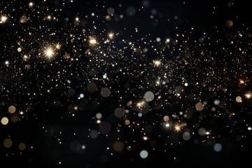 Abstract background with bokeh defocused lights and stars. Black glitter background for queer pride, representing various gender identities or sexual orientations.  - obrazy, fototapety, plakaty