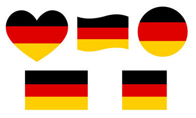 Germany flag icon. Germany nation element set vector ilustration