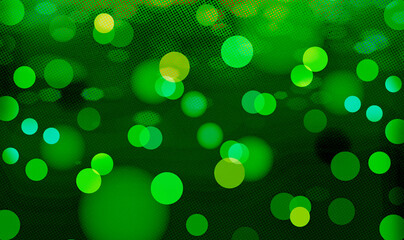 Obraz premium Green bokeh background for banner, poster, event, celebrations and various design works
