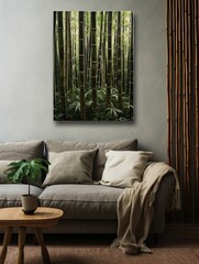 Nature's Tranquility: Serene Bamboo Forest Wall Art - Stunning Nature Artwork