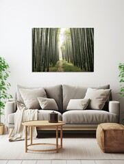 Serene Bamboo Forests Canvas Print | Nature Artwork | Peaceful Landscape