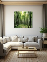 Serene Bamboo Forests Canvas Print - Peaceful Landscape Nature Artwork