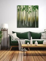 Serene Bamboo Forests Wall Art: Stunning Nature Artwork for a Tranquil Forest Ambiance