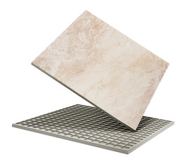 Bathroom tile isolated on transparent background. 3D illustration