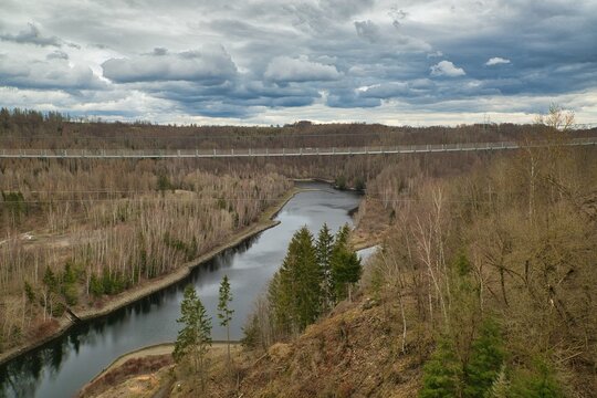 Harz, Rapp Bode Talsperre, H&auml;ngebr&uuml;cke, Wanderung