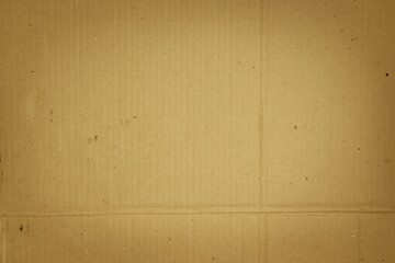 Fototapeta premium Brown corrugated cardboard, background texture .