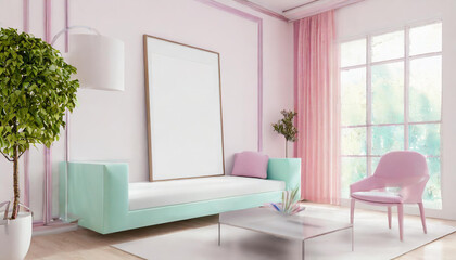 Fototapeta premium beautiful and luxurious room design with a modern style