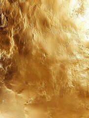 Golden abstract background with metallic golden sheen and textured surface