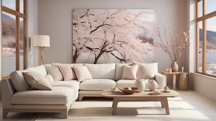 Monochromatic Living Room