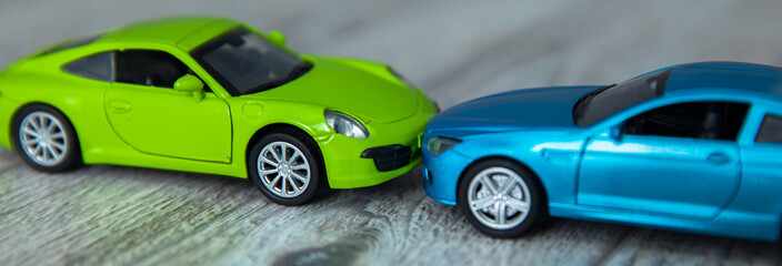 Toy car crash