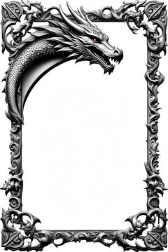 Dragon Border Frame, Dragon Style Border