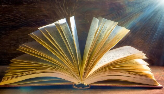 abstract image of an open book closeup