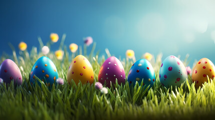 Fototapeta na wymiar Easter background, background with copy space