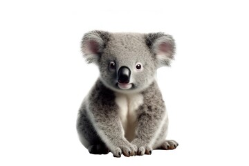 Baby koala on transparent background png