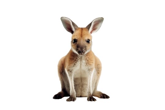 A baby kangaroo on transparent background png