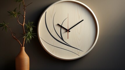 Structured Minimalist Wall Clock