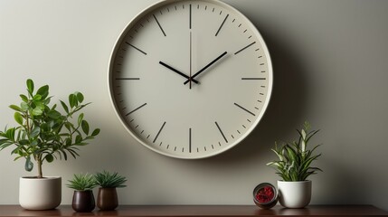 Structured Minimalist Wall Clock