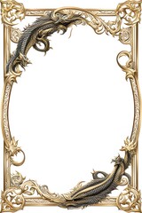 Dragon Border Frame, Dragon Style Border