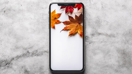 A smartphone featuring a beautiful screen saver