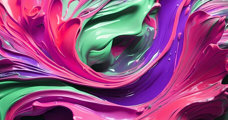 Beautiful abstract colorful paint explosion in motion