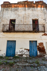 Fototapeta na wymiar Close up of Streets of San Antonio Mexican town in La Paz, Baja California Sur, Mexico 