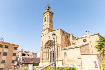 Fototapeta na wymiar Collegiate Church of Santa Maria in Caspe, province of Zaragoza, Aragon, Spain