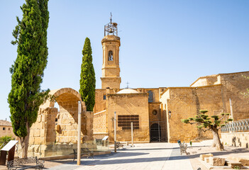 Collegiate Church of Santa Maria la Mayor in Caspe, province of Zaragoza, Aragon, Spain - obrazy, fototapety, plakaty