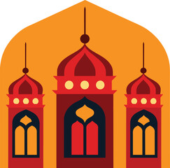 taj mahal vector illustration
