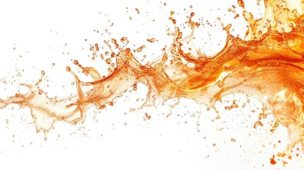 A fiery orange splash spreading wide, ideal for dynamic advertising backgrounds or energetic design elements