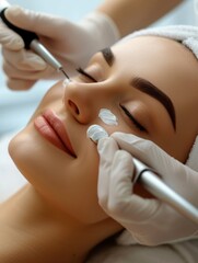 Photo of woman skin care treatment