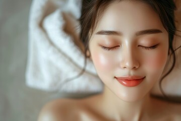 Photo of woman skin care treatment