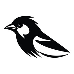 Bird Flat Icon Isolated On White Background