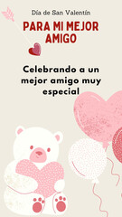 Vertical Valentine's Day Cards
 2160x 3840 in Spanish and English