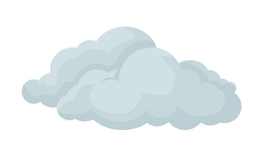 clouds illustration on white background, vector of clouds, clouds in sky