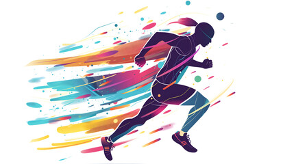 Fototapeta premium running man