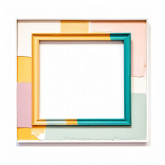 Colorful geometric square pattern