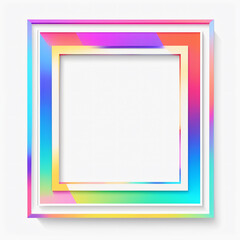 Stylish vibrant retro square frames