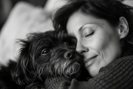 Pet-Owner Affectionate Bonding Moments

