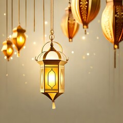Fototapeta na wymiar Islamic lanterns and backgrounds for Ramadan, holidays and occasions