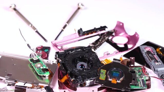 デジタルカメラの部品　回転
