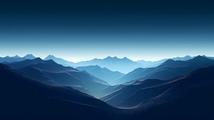 Fototapeta premium Majestic mountains, panoramic peaks PPT background
