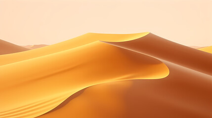 Desert background, desert landscape photography with golden sand dunes