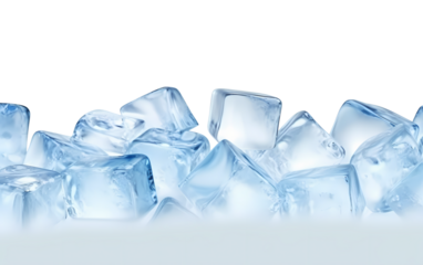 Fresh ice cube cutout