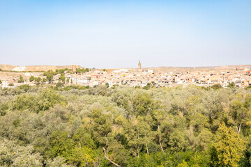 Fototapeta na wymiar a view of Sastago, province of Zaragoza, Aragon, Spain