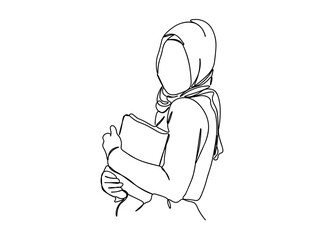 Woman, Girl Fashion, Clothings Single Line Drawing Ai, EPS, SVG, PNG, JPG zip file