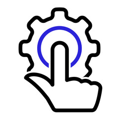 Obraz premium This is the Setting icon from the Online Marketing icon collection with an Outline Color style